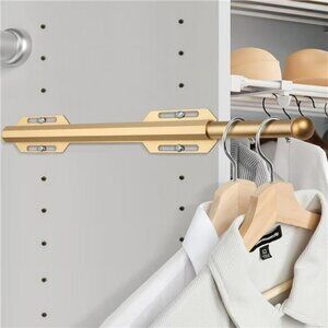 Pull Out Closet Valet Rod Heavy Duty Retractable Clothes Hanger for Suits Shirts